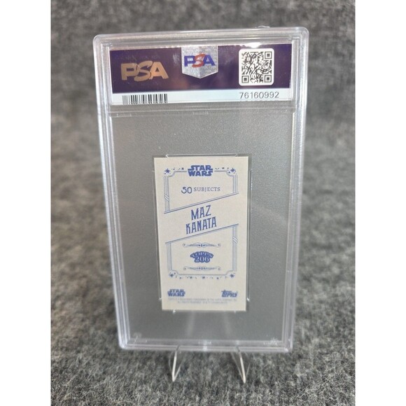2022 Topps 206 Star Wars Maz Kanata Orange Star Field PSA 10 - Picture 2 of 2